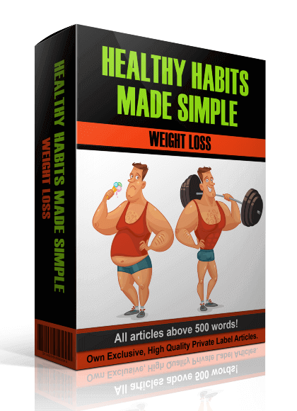 5 Healthy Habits Made Simple PLR Articles – Weight Loss – Reseller PLR